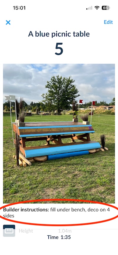 builders instructions on app